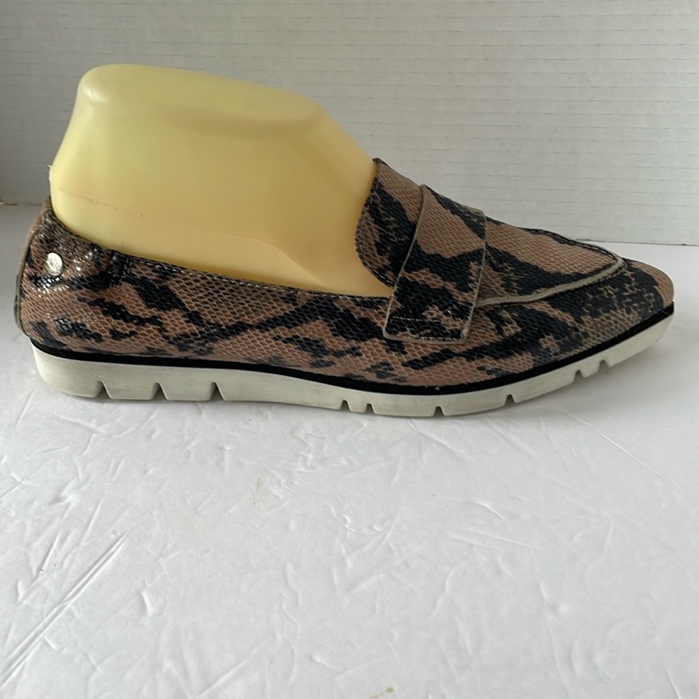 AGL Leather Loafers reptile print